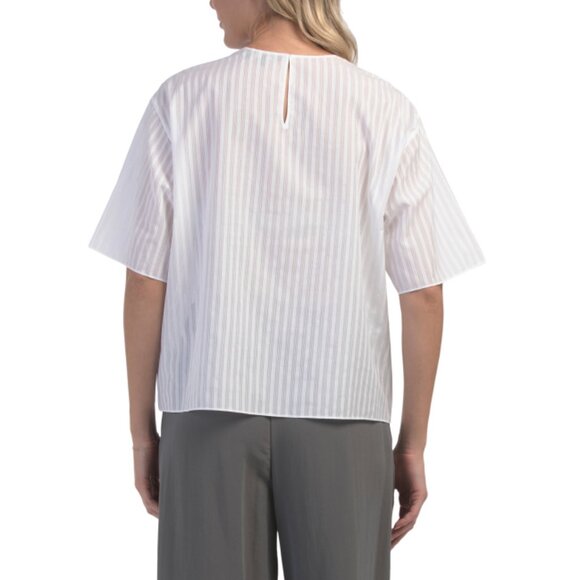 THEORY White Oversized Boxy Tee - Picture 2 of 2